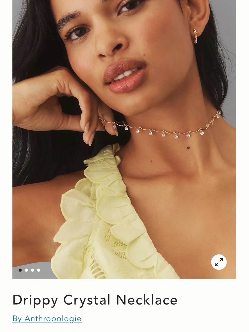 Anthropologie Gold Necklace